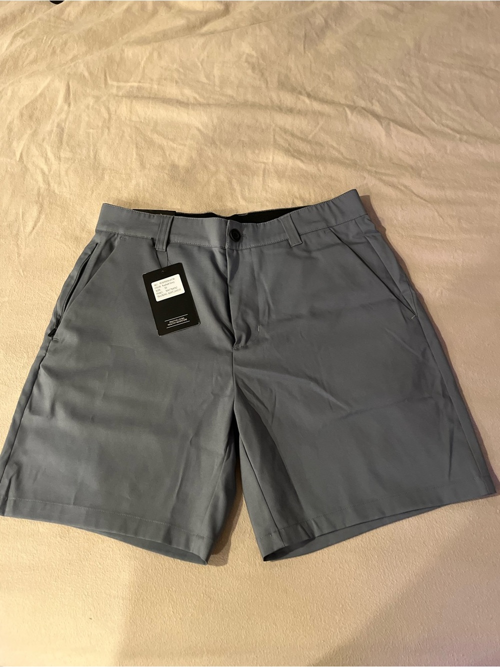 Puli Men's Flat-Front Shorts in Slate Blue